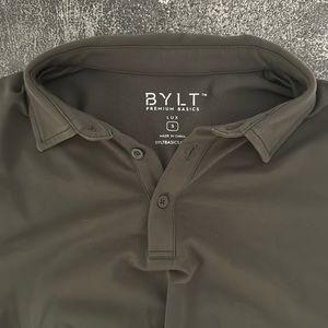 Bylt Premium Basics Lux Polo - Gray size small